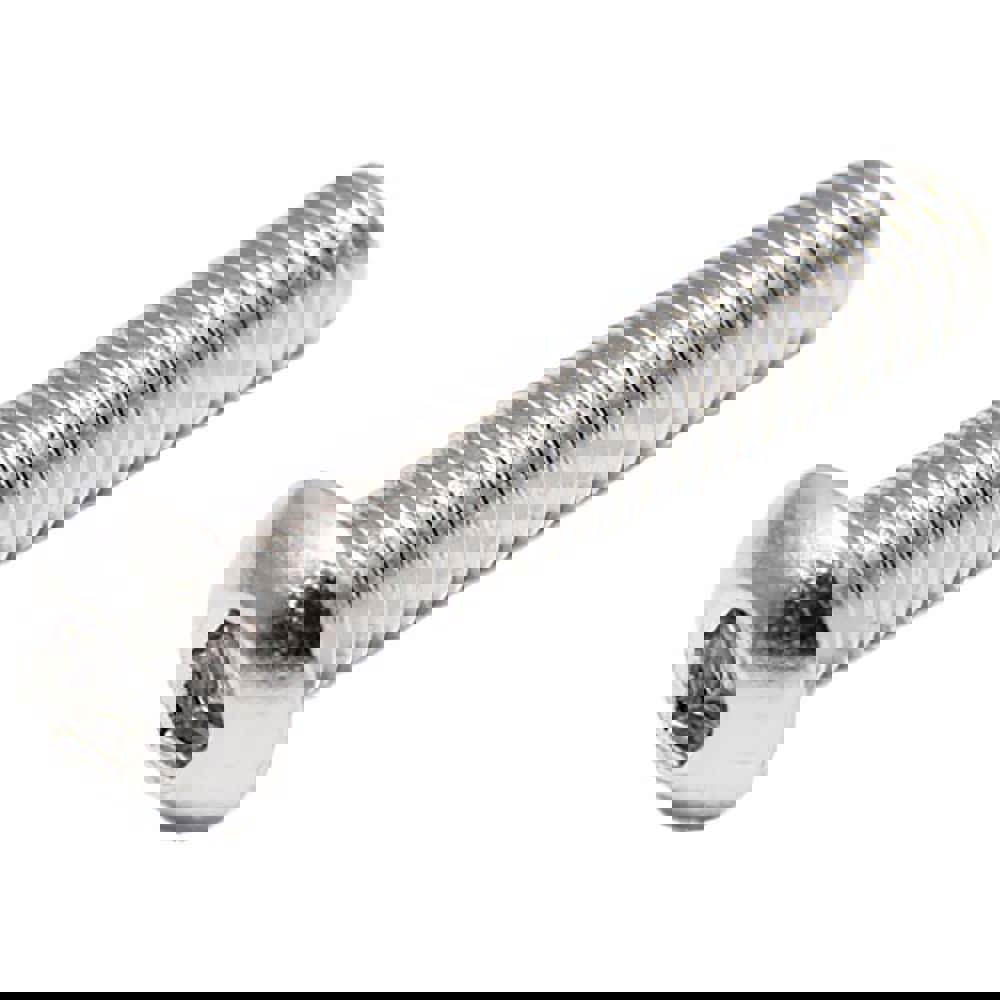 Button Socket Cap Screw: 18-8 Stainless Steel, 1/4 x 1/2 Long, NL-19 Finish, (PK 100)