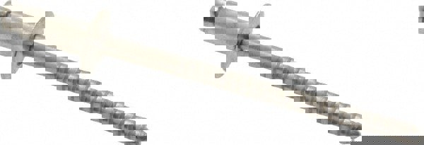 Open End Blind Rivet: Dome Head, Stainless Steel Body, Stainless Steel Mandrel