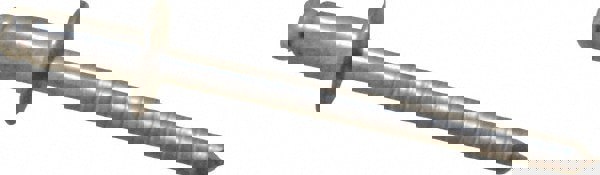 Open End Blind Rivet: Size 52, Dome Head, Stainless Steel Body, Stainless Steel Mandrel