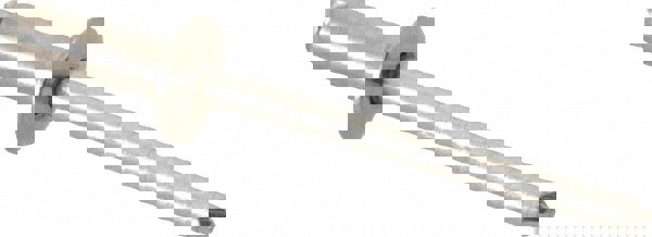 Open End Blind Rivet: Size 54, Dome Head, Stainless Steel Body, Stainless Steel Mandrel