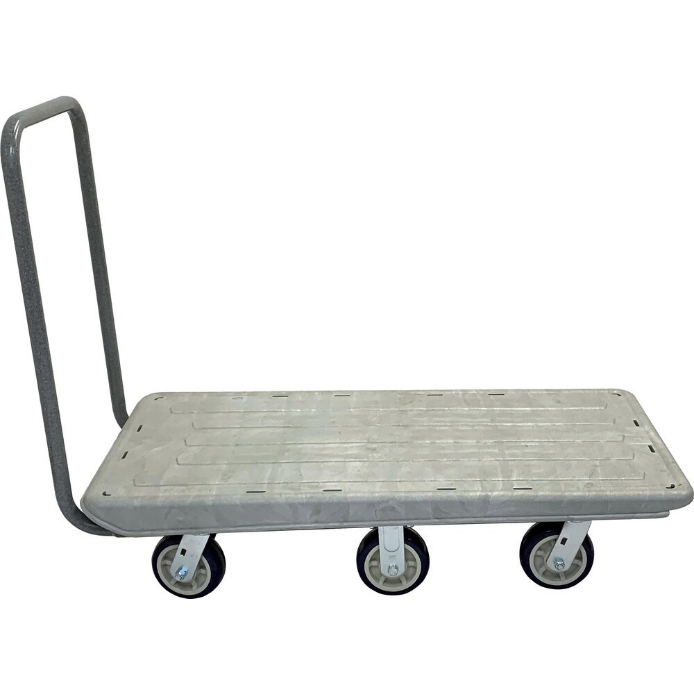 Bar, Panel & Platform Trucks; Truck Type: Flatbed ; Load Capacity: 2400 ; Platform Profile: Flushed ; Platform Style: Solid ; Height (Inch): 39-1/2 ; Deck Surface: Textured