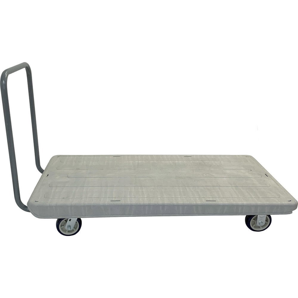 Bar, Panel & Platform Trucks; Truck Type: Flatbed ; Load Capacity: 2200 Lb ; Platform Profile: Flushed ; Platform Style: Solid ; Height (Inch): 40-1/2 ; Deck Surface: Textured