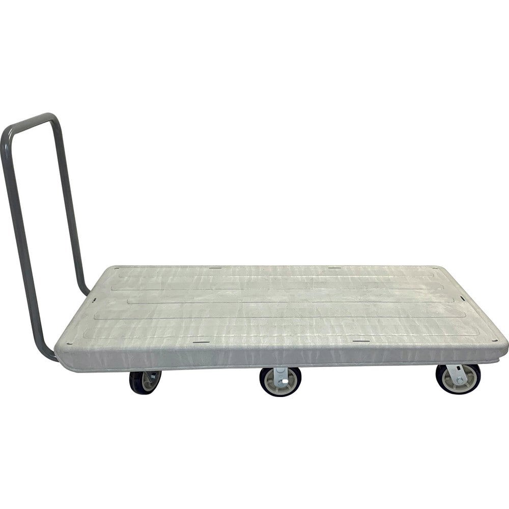 Bar, Panel & Platform Trucks; Truck Type: Flatbed ; Load Capacity: 2700 ; Platform Profile: Flushed ; Platform Style: Solid ; Height (Inch): 40-1/2 ; Deck Surface: Textured