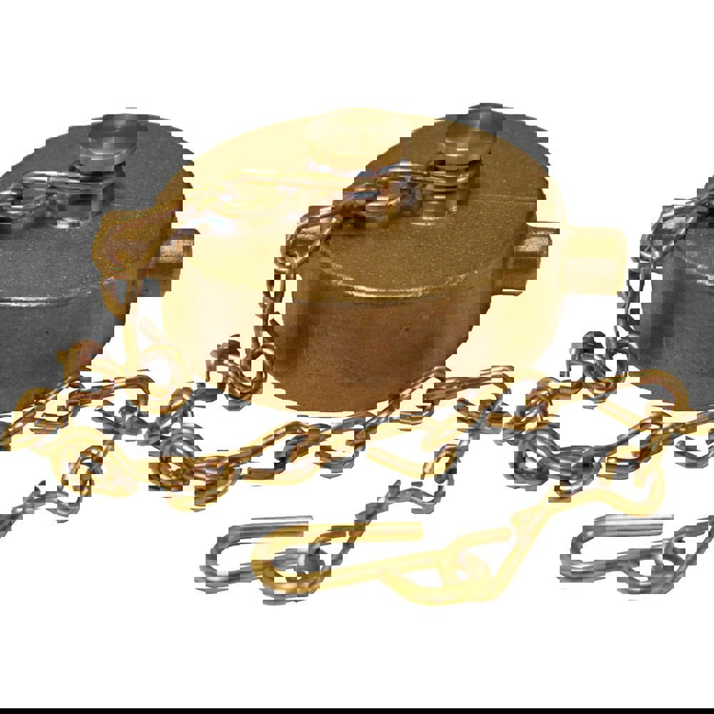 Brass & Chrome Pipe Fittings; Fitting Type: Brass Cap ; Fitting Size: 1-1/2 ; End Connections: Compression Cap ; Connection Type: Threaded ; Pressure Rating (psi): 175 ; Fitting Shape: Straight