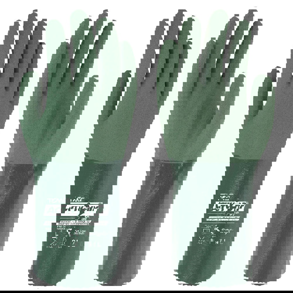 Chemical Resistant Gloves; Glove Type: Cut & Chemical Resistant ; Material: Nitrile/Vinyl ; Coating Material: Nitrile/Vinyl ; Lining Material: Cotton ; Supported or Unsupported: Supported ; Grip Surface: Textured