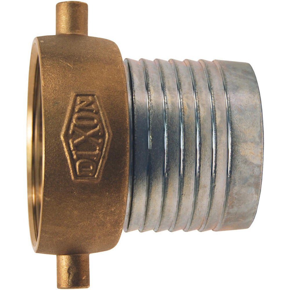 Suction & Discharge Hose Couplings; Type: Steel King Short Shank Suction Coupling ; Coupling Type: Female Suction Coupling ; Coupling Descriptor: Plated Steel Shank w/Brass Nut ; Material: Plated Steel ; Coupler Size (Fractional Inch): 2 ; Thread Size: 2