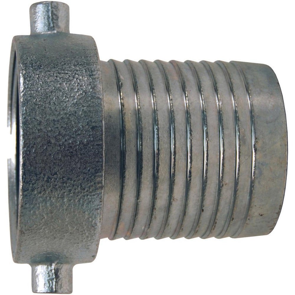 Suction & Discharge Hose Couplings; Type: Steel King Short Shank Suction Coupling ; Coupling Type: Female Suction Coupling ; Coupling Descriptor: Plated Steel Shank w/Plated Iron Nut ; Material: Plated Steel ; Coupler Size (Fractional Inch): 1-1/2