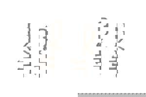 CROWN VALANCE CLIP F/ 2 FAUX WOOD