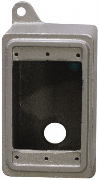 Electrical Device Box: Iron, Rectangle, 1 Gang