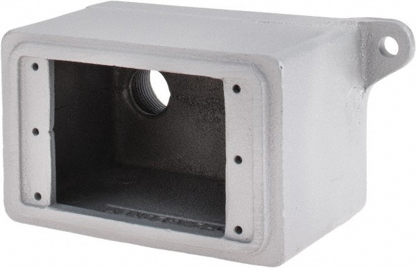 Electrical Outlet Box: Iron, Rectangle, 1 Gang