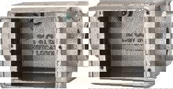 Electrical Device Box: Iron, Rectangle,