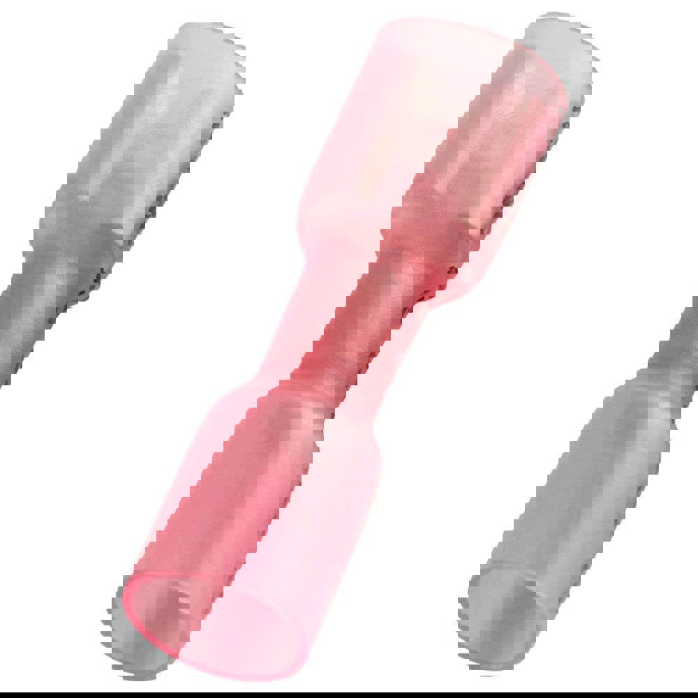 Wire Disconnect: Female, Red, Heat Shrink, 22-16 AWG, 1/4
