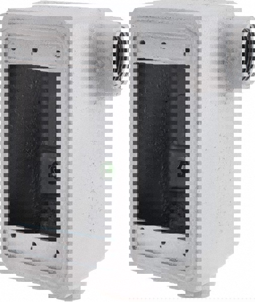 Electrical Device Box: Iron, Rectangle, 1 Gang