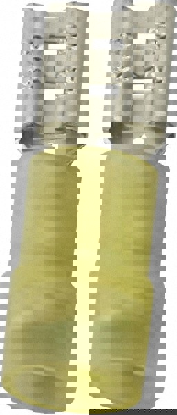 Wire Disconnect: Female, Yellow, Nylon, 14-12 AWG, 1/4