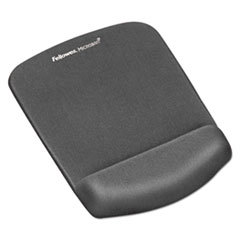 Fellowes. PlushTouch Mouse Pad with Wrist Rest, Foam, Graphite, 7 1/4 x 9-3/8