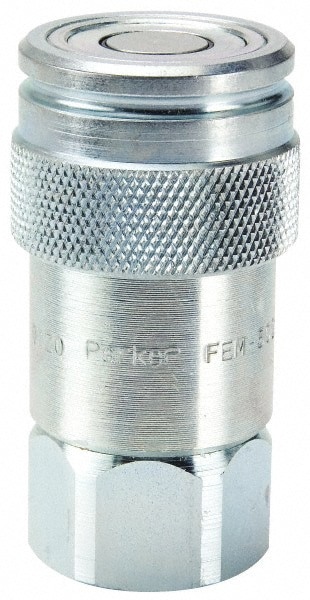Hydraulic Hose Female Straight Thread Nipple: 9/16-18, 5,000 psi