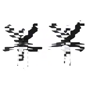 52 in. Five-Blade LED Ceiling Fan in Matte Black