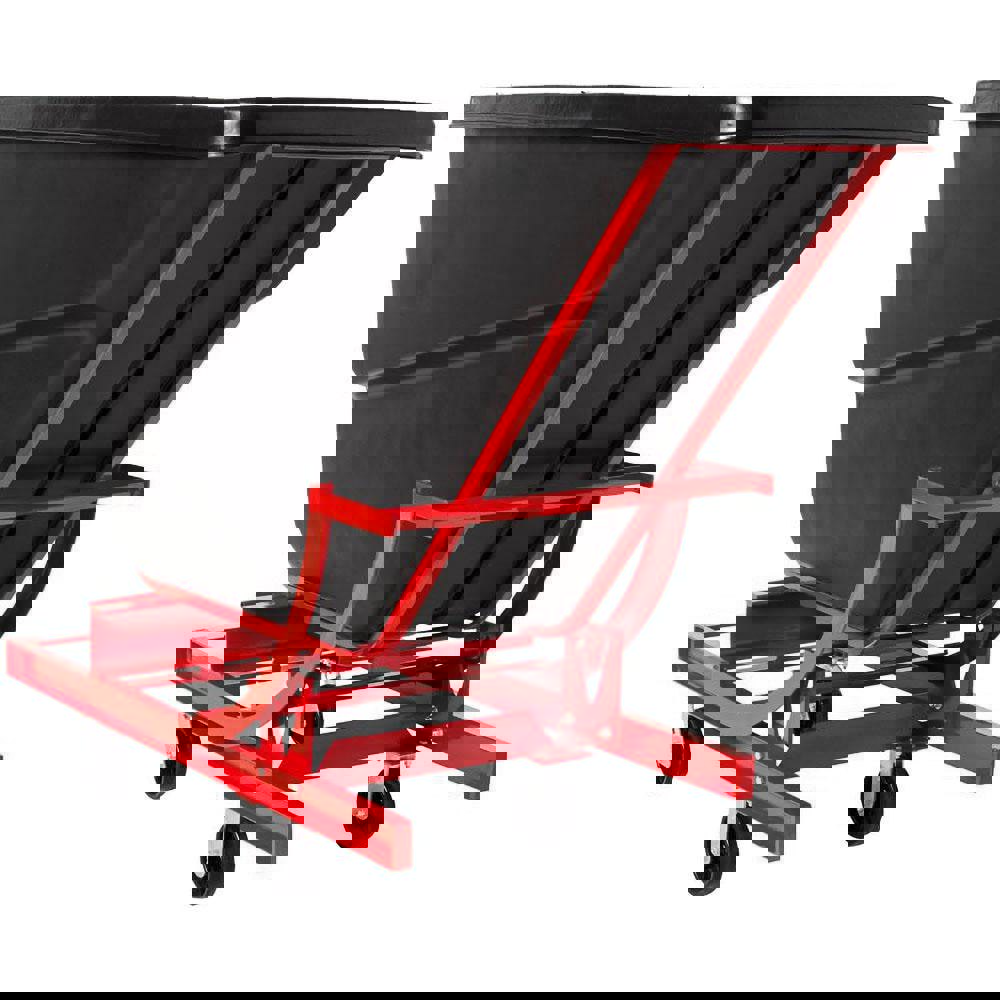 Self-Dumping Hopper/Trash Cart/Garbage Collection/Recycling, 1 Cubic Yard, 1000 lbs Heavy Load Capacity with Casters, Recycling/Garbage Collection Cart, Black, Distribution Centers/Warehouse/Manfacturing/Construction