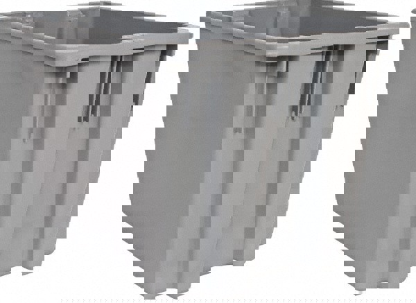 Rubbermaid Commercial Products, 1.6 Cubic Foot, Gray, Tote/Box, Durable Box