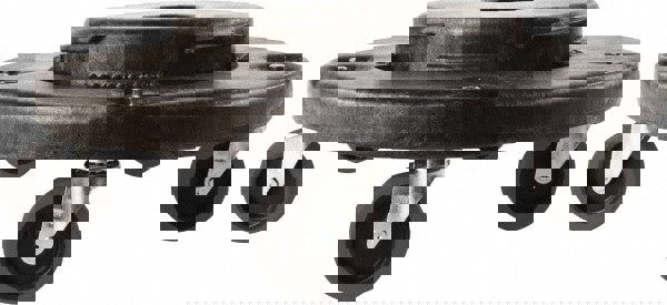 BRUTE Quiet Dolly, Black, Compatible with 20-, 32-, 44, & 55-Gallon BRUTE Containers