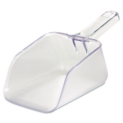 32 oz Clear Polycarbonate Flat Bottom Scoop