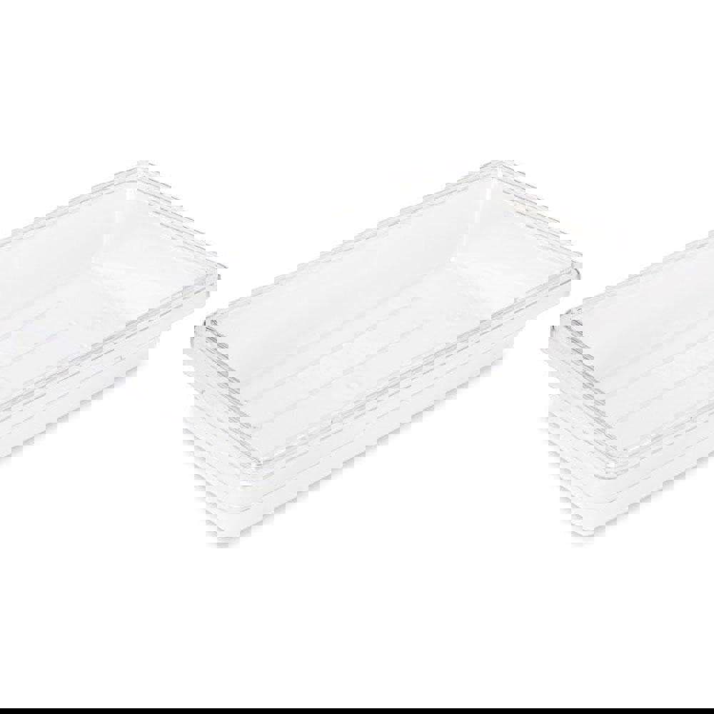 Food Tote Box Container: Polycarbonate, Rectangular, Snap-On Lid