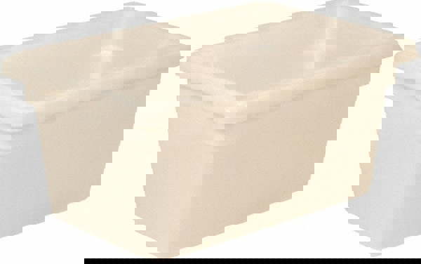 Food Tote Box Container: Polyethylene, Rectangular, Snap-On Lid