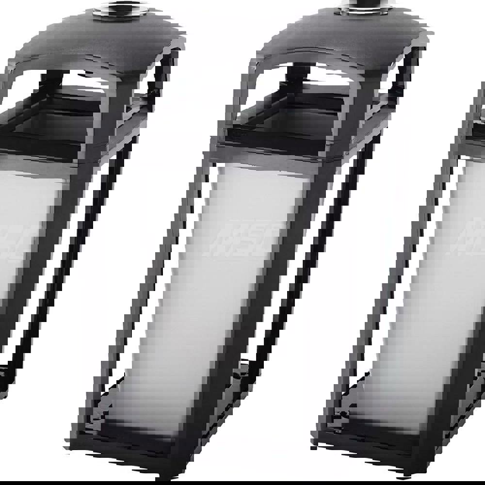 Landmark Series Classic Container, Dome Top Frame With Ash Tray And Rigid Liner, 35 gal, Sable, 26.0