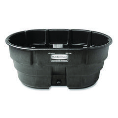 Stock Tank, 150 Gal, Structural Foam Livestock/Farm/Ag/Ranch Tank, Durable/Weather Resistant, Tank, Black