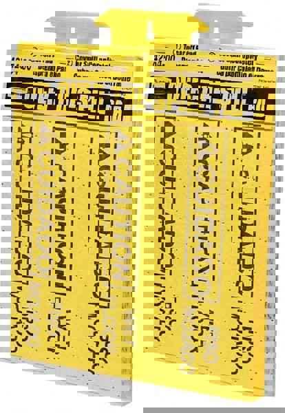 Rubbermaid Commercial Products, Over the Spill Pad, Absorbent Mat Pads, Large, Yellow