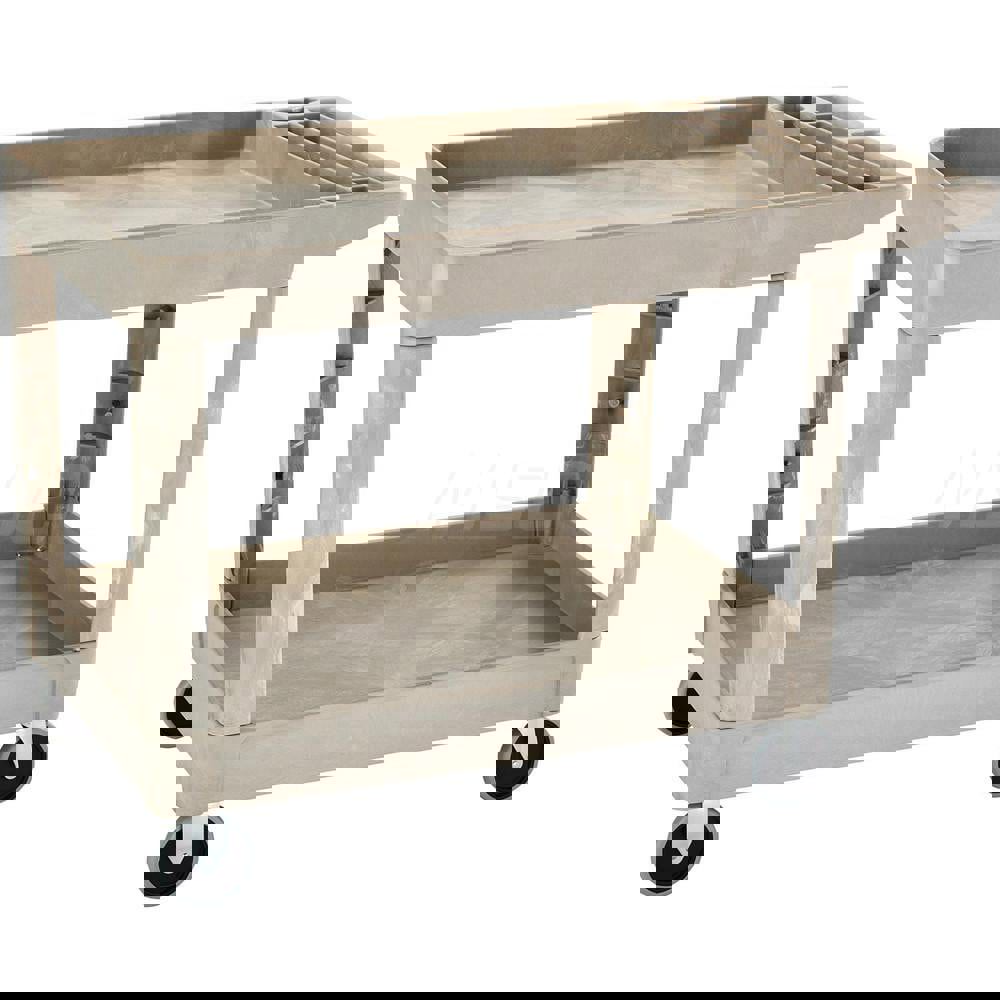 Standard Utility Cart: Plastic, Beige