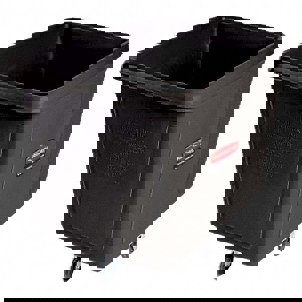 Bulk Cube Truck with Wheels, Easily Transport up to 300 lb. of Waste/Laundry/Linen/Supply/Packaging Material, 8 cu. ft., Black