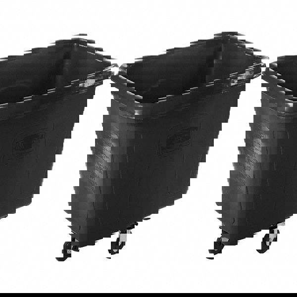 Bulk Cube Truck with Wheels, Easily Transport up to 500 lb. of Waste/Laundry/Linen/Supply/Packaging Material, 14 cu. ft., Black