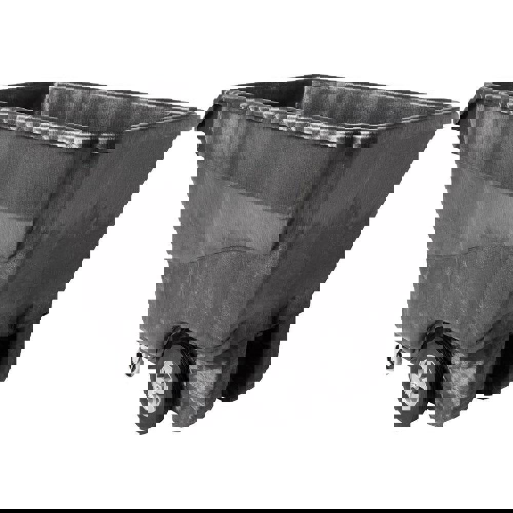 Tilt Dump Truck/Trash Cart/Garbage Collection/Recycling, 1250 lbs 1 Cubic Yard Heavy Load Capacity with Wheels, Trash Recycling Cart, Black,Office/Warehouse/Facility Management