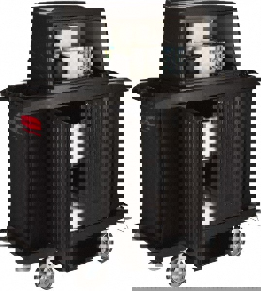 Full Size Janitor Cart Black