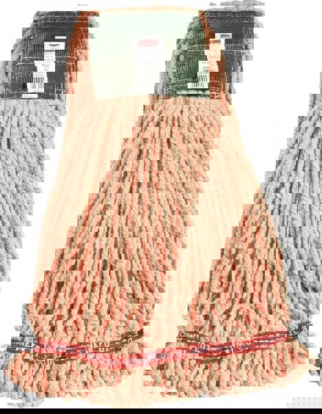 Wet Mop Loop: Medium, Orange Mop, Blended Fiber