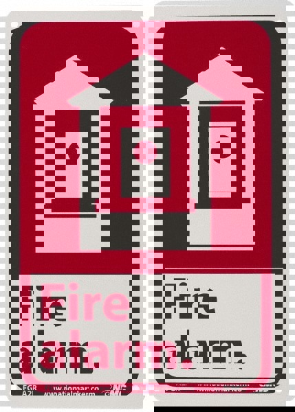 Fire Alarm, Plastic Fire Sign