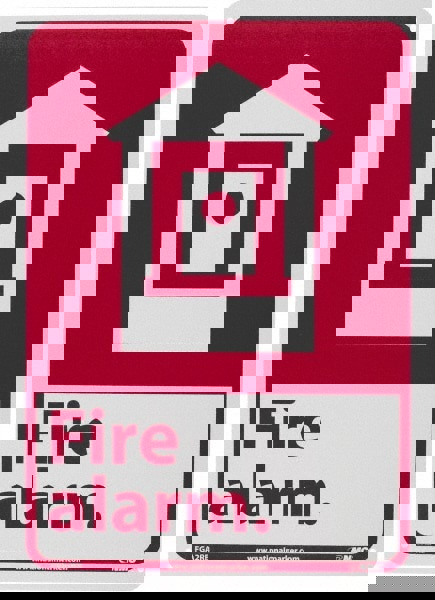 Fire Alarm, Plastic Fire Sign