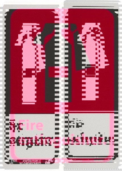 Fire Extinguisher, Plastic Fire Sign