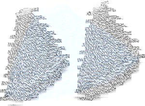 Wet Mop Loop: Side Loading, Medium, White Mop, Blended Fiber