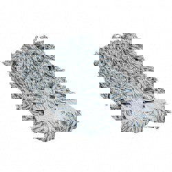 Wet Mop Loop: Side Loading, Large, White Mop, Blended Fiber