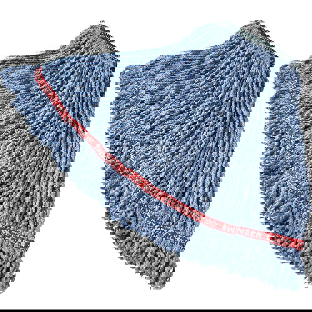 Wet Mop Loop: Side Loading, Medium, Blue Mop, Blended Fiber