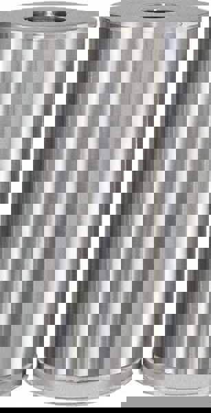 Decorative Trash Can: 15 gal, Round, Gray