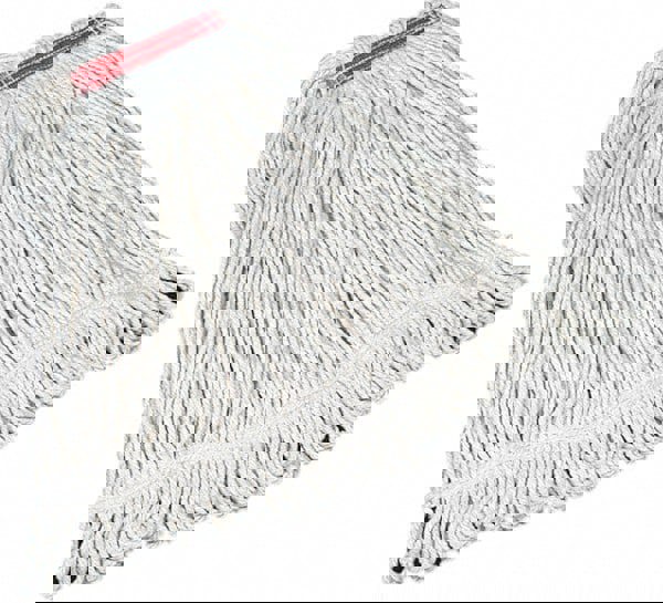 Wet Mop Loop: Side Loading, Large, White Mop, Cotton