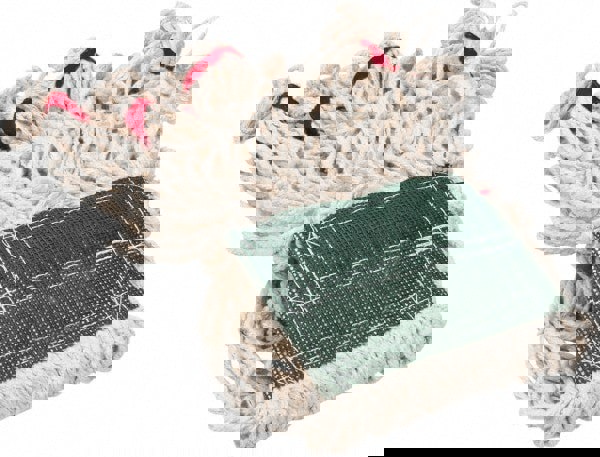 Wet Mop Loop: Clamp Jaw, Medium, White Mop, Blended Fiber