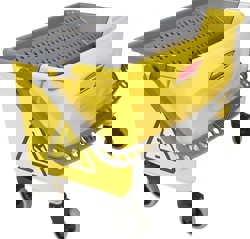 HYGEN Microfiber Mop Bucket with Press Wringer, 26 inch, Yellow