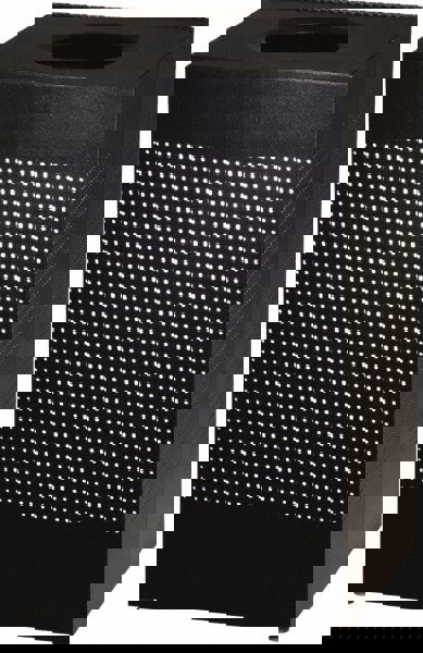 Decorative Trash Can: 20 gal, Square, Black