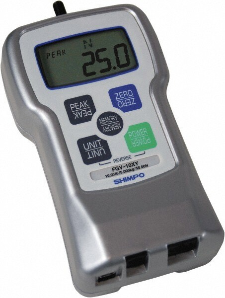 Digital Force Gage: 200 lb Capacity, 0.1 lb Resolution