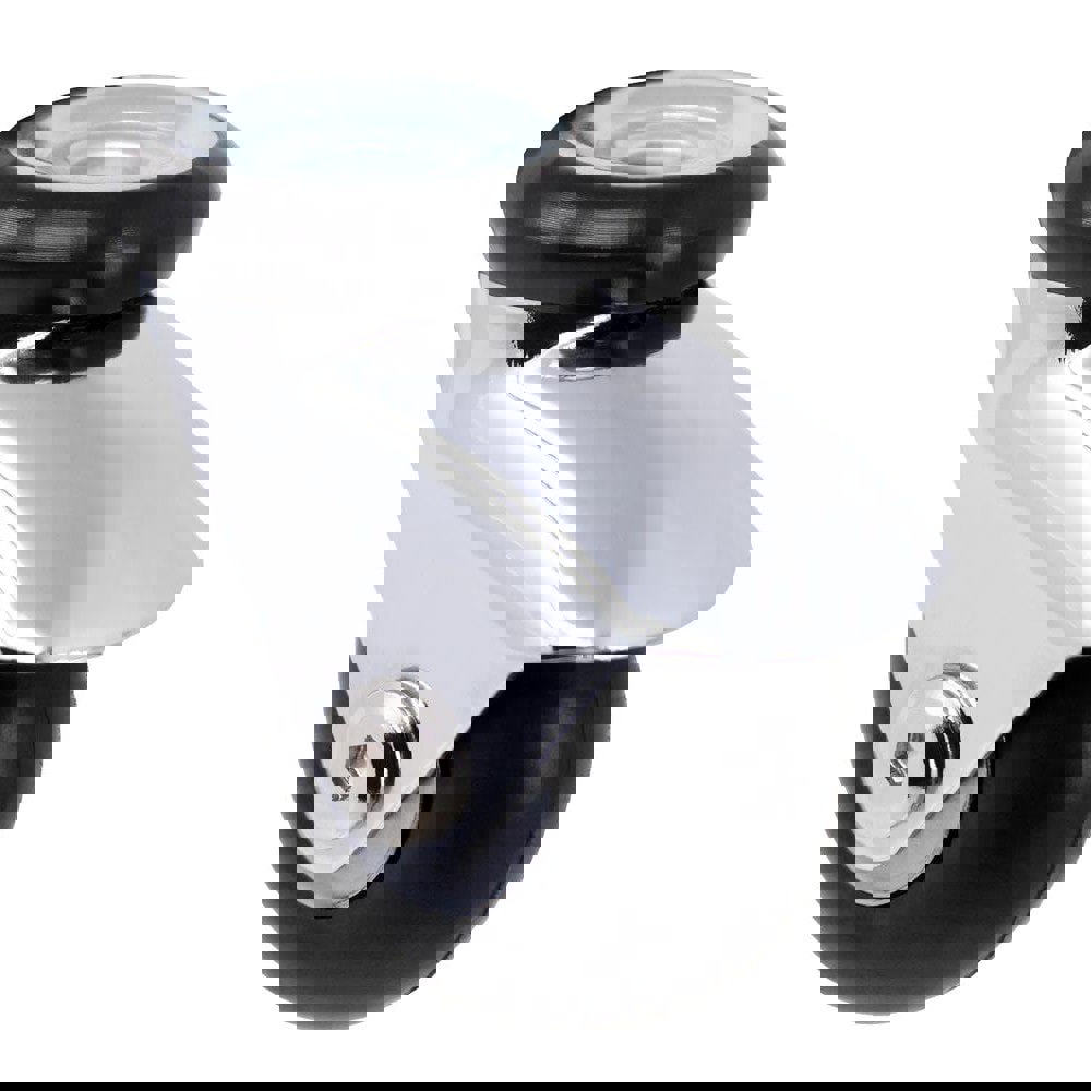 Spherical/Ball Casters; Mount: Round; Grip Ring; Wheel Type: Solid Rubber; Swivel: Yes; Wheel Material: Neoprene Rubber; Wheel Width: 1; Brake Type: No Brake; Load Capacity: 125.00; Wheel Shape: Donut; Mounting Height: 2.625; Wheel Hardness Rating: 85 Sho