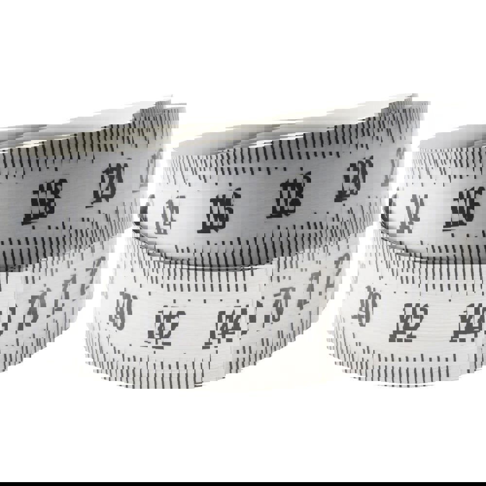 6 Ft. Long x 1 Inch Wide, 1/8 Inch Graduation, Silver, Mylar Adhesive Tape Measure